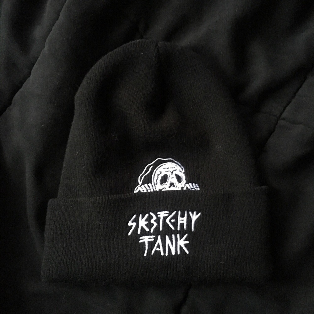 sketchy tank beanie